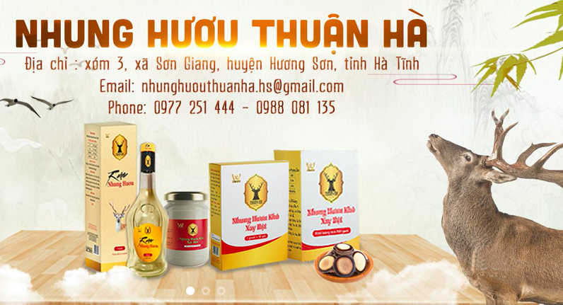 Nhung hươu khô tán bột Thuận Hà
