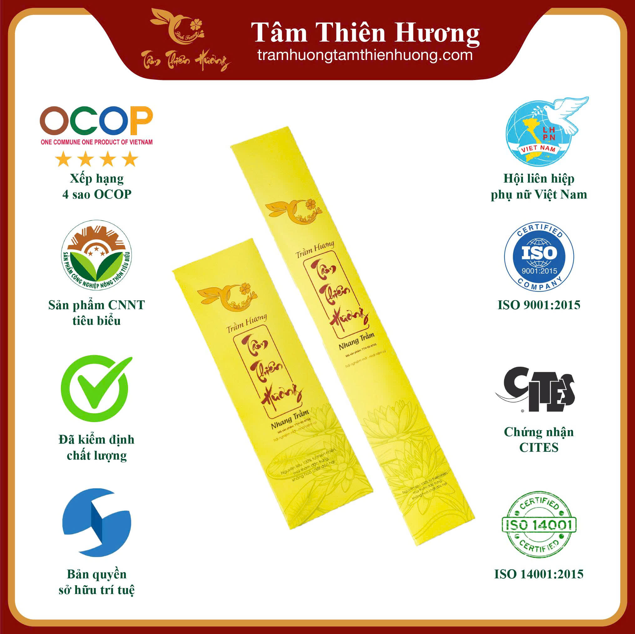 Nhang Trầm Cao Cấp (38.5cm) Thẻ 15 cây
