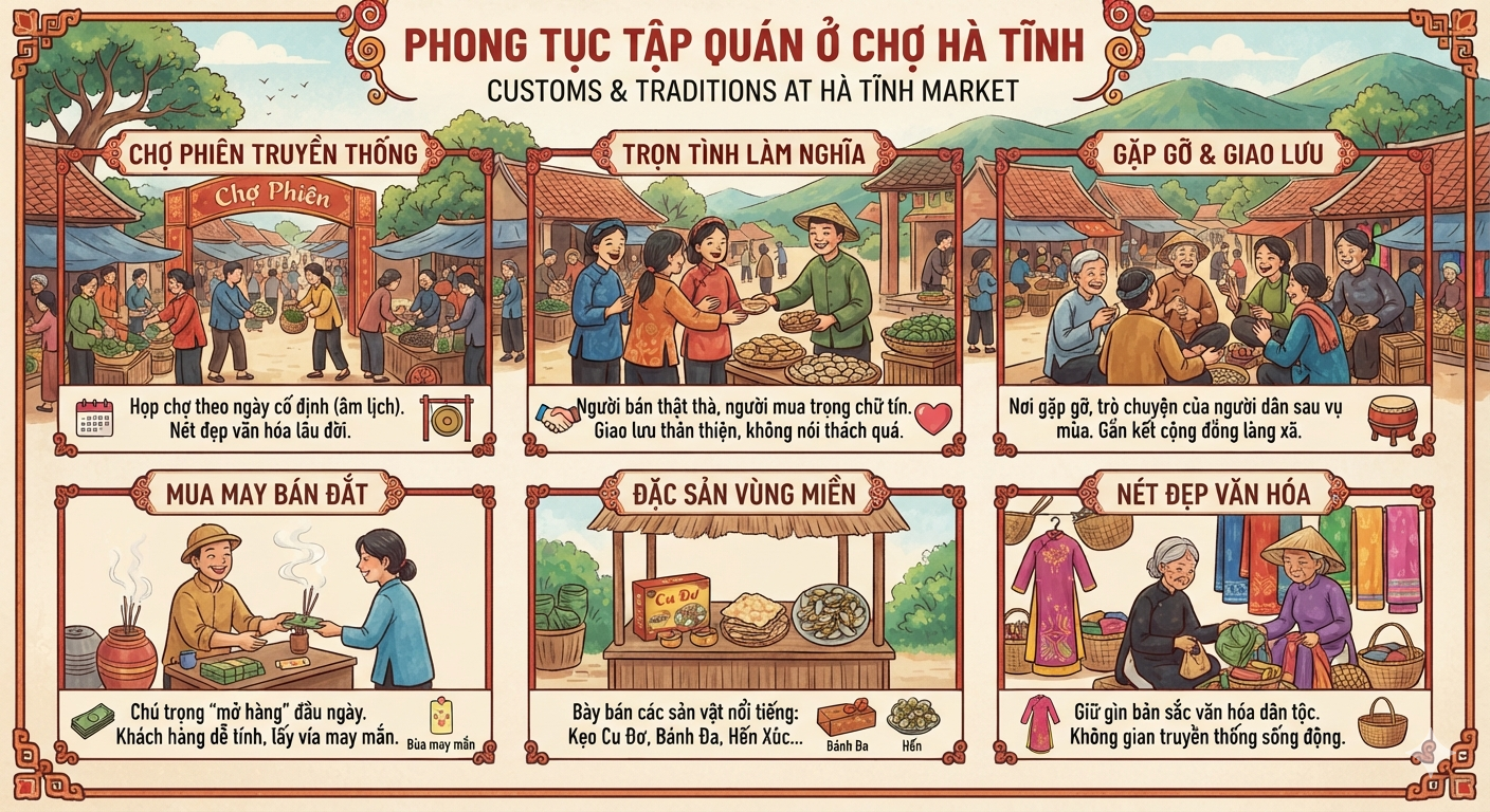 Phong tục tập quán giao thương tại Hà Tĩnh